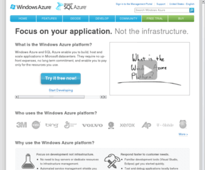 netprogrammingmodel.org: Windows Azure | Microsoft hosting | Online application | Application Hosting
Windows Azure is a cloud computing or cloud services operating system for the development service hosting and service management enviornment.