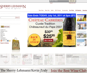 sherry-lehmann.net: Wine Store - Sherry-Lehmann - New York, NY (Manhattan) Delivery
Sherry-Lehmann is a fine wine and liquors shop, established in 1934. The store is located at 505 Park Avenue at 59th Street in New York City. We offer fast delivery in Manhattan and worldwide. We are open Mon-Sat, 9 AM - 7 PM.
