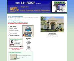 shingle-roof.com: Shingle Roof | Florida
Price and experience matter in a shingle roof. We have 30 years of experience as a roof and building contractor in North Florida and we guarantee we will beat any competitors price. Free Estimates to repair, replace and install!