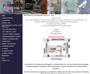 karhulox.com: Locksmith Asia Co.,Ltd. - HOME
Locksmith Co.,Ltd.