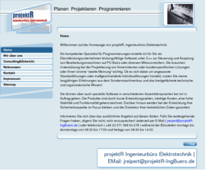 projektr-ingenieurbuero.info: Planen  Projektieren  Programmieren - Home
Ingenieurbüro -    Planen  Projektieren  Programmieren