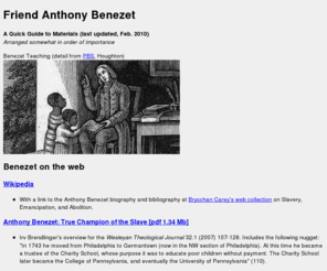 benezet.org: Anthony Benezet on the web: essential links at benezet.org
