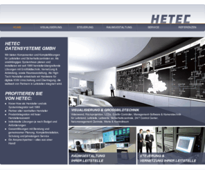 hetec-leitstellen.de: HETEC Leitstellen Komplettlösungen: Leitstand, Leitstelle, Leitwarte, Kontrollraum, Beratung, Installation, Service, Sicherheitszentrale, Control Center, Control Room, 24/7, Netzmanagement Zentrale
Komplettlösungen für Leitstand, Leitstelle, Leitwarte und Sicherheitszentrale seit 1988. Großbildtechnik, Steuerung, Raumgestaltung und Möblierung aus einer Hand.