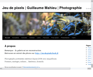jeu-de-pixels.fr: Jeu de pixels
Guillaume Mahieu, photographe portrait mode glamour lingerie
