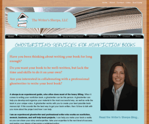 melindawrites.com: The Writer's Sherpa, LLC | nonfiction book ghostwriter, ghostwriting services, memoir ghostwriter, book writing classes, book coaching, ghost writer, ghostwriting
The Writer's Sherpa, LLC, helps aspiring nonfiction, business, and self help authors get clear on their book idea and organize all their ideas into a book that attracts ideal clients, fulfills their mission to help others, and grows their business. We offer nonfiction book coaching, book boot camp, book writing course, book writing class, and book writing help.