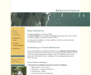 reken-reitlehrer.com: Reken Reitlehrer: Reitunterricht Freizeitreiten Reitlehrer  Freizeitreiter und Freizeitpferde
Reken Reitlehrer Freizeitreitlehrer Ausbildung Pferde Reiter, Reitunterricht, Beritt, Reitkurse: Pferdehaltung, Pferde-F&uuml;tterung, Training  Reiter Pferd