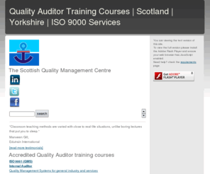 sqmc.net: Quality Auditor Training Courses | Scotland | Yorkshire | ISO 9000 Services
Based in York and across Scotland, our professional Consultants and innovative IRCA-approved training courses are helping improve Management Systems wordwide.