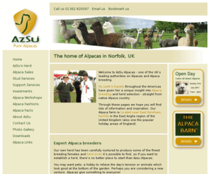 azsualpacas.co.uk: AzSu - The home of Alpacas in Norfolk, UK
AzSu - The home of Alpacas in the UK