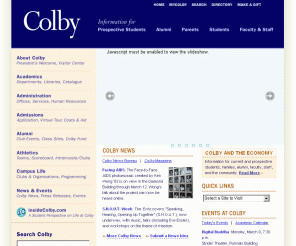 colby.edu: Colby College | Four-Year Liberal Arts College in Maine
Colby College homepage