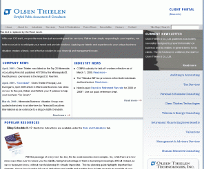 olsen-thielen.com: Olsen Thielen CPA Home
Olsen Thielen Certified Public Accountants and Consultants Home page. 