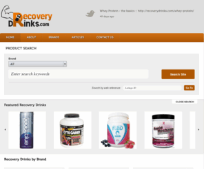 recoverydrinks.com: RecoveryDrinks.com | Recovery Drink Information and Reviews
Find the best and most effective recovery drinks to enhance your body's performance and natural recovery process.