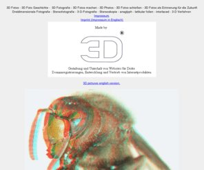 3d-fotos.info: 3D Fotos - 3D Foto - 3D Fotos selber machen und ansehen.
3D Fotos leicht gemacht - Hier finden Sie Wissenswertes über 3D Fotografie.