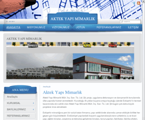 aktekyapi.com: Aktek Yapi Mimarlik Mühendislik İnsaat San.Tic.Ltd.Sti.
Eskişehir, Bilecik, Bozüyük, Kütahya, Afyon, Endüstriyel yapı, Fabrika, Komple Anahtar teslimi, Komple Anahtar teslimi fabrika, Endüstriyel tesis, Fabrika, ofis düzenleme, anahtar teslimi, Trapez Cephe Kaplama, Kompozit cephe kaplama, Alışveriş merkezi, Proje, Taahüt, İnşaat, Mühendislik, mimarlık, fizibilite, fizibilite çalışmaları, Çelik konstrüksiyon, Prefabrik