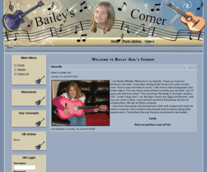 baileyweddle.com: Welcome to Bailey Girl's Corner
Bailey Girl's Corner contains videos, photos and music that you are sure to like.