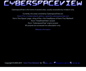 cyberspaceview.com: CyberspaceView - Homepage
CyberspaceView homepage