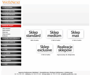 tworzymysklepy.pl: sklepy internetowe kołobrzeg, sklepy, sprzedaż w internecie, Agencja Reklamowa WebNext z Kołobrzegu
sklepy internetowe kołobrzeg, Kompleksowa Obsługa Reklamowa z Kołobrzegu - Twój sklep internetowy - Zacznij zarabiać w internecie!.