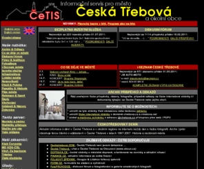 ctrebova.net: ČeTIS Česká Třebová - Internetový portál pro město Česká Třebová
Česká Třebová - informační servis ČeTIS, internetový portál pro město Česká Třebová a okolní obce