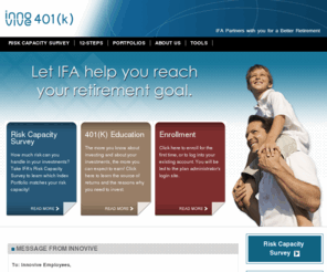 innoviveinc401k.com: Innovive Inc. 401k - Service by IFA
One stop website for Award Metals emoplyees to access their 401k account, portfolio, and education. Let IFA help you reach your retirement goal. 