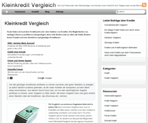 kleinkreditvergleich.net: Kleinkredit Vergleich
Kleinkredit Vergleich mit aktuellen Zinssätzen. Hier gibt es ein Übersicht zu Online Kreditbanken und hilfreichen Kredit Informationen.