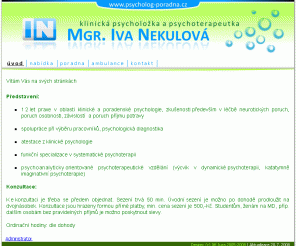 psycholog-poradna.cz: Mgr. Iva Nekulová
Psycholoka Mgr. Iva Nekulová