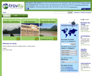 travity.co.uk: Travity - Travel Community
Travity Travel Community - Travels for Individual Travellers, with Travels from Travel Agencies and Tour Operators all over the World.