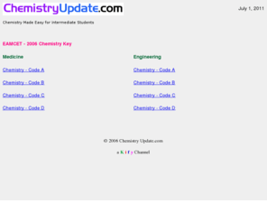 chemistryupdate.com: ChemistryUpdate.com - Chemistry Made Easy for Intermediate Students
ChemistryUpdate.com - Chemistry Made Easy for Intermediate Students
