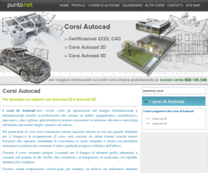 corsiautocad.net: Corsi Autocad
I Corsi di Autocad ti preparano alla realizzazione di progetti architettonici in 2D e 3D sfruttando uno dei software pi utilizzati a livello mondiale: AUTOCAD ... (sito consigliato)