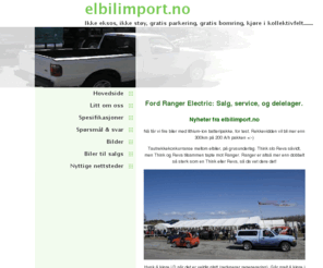 elbilimport.no: Ford Ranger Electric: Salg, service, og delelager.
Import, salg og service av Ford Ranger Electric.