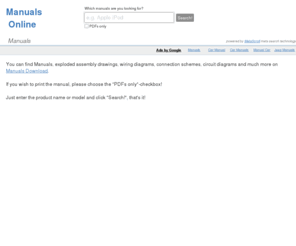 manuals-online.net: Manuals Online
manuals for download and printout as PDF or for viewing them online