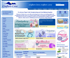 crafterscove.com: Card Making Supplies, Craft Supplies, Card Blanks and Cardmaking Ideas from Crafters Cove
Card Making supplies for handmade cards.  Based in the UK we specialise in cardmaking, card blanks, craft supplies and all general card making products.