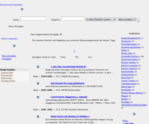 kuechen-gebraucht.com: Willkommen bei rund um Küchen Gebrauchtküchen Einbauküchen, kürzlich freigeschaltete Küchen Anzeigen!
Die neusten Küchen Anzeigen aus unserem Kleinanzeigenmarkt der letzten Tage.