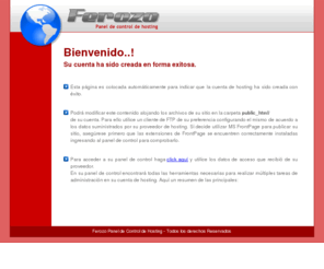 airseparation.es: Bienvenido :: Su cuenta ha sido creada en forma exitosa - (Ferozo - Panel de Control de Hosting)
