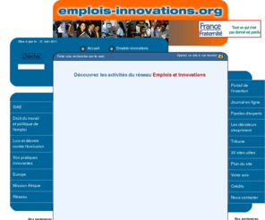 emplois-innovations.org: Page d'accueil du site emplois-innovations.org
Site des professionnels de l'insertion crée par l'Association Intermediaire REN à Lyon