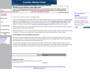 frontiermarketfund.com: Frontier Market Fund and Investments
Frontier market fund is a leading source of information on Frontier stock markets, investments, and Frontier stocks.