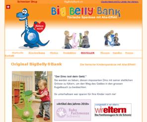 bigbellybank.ch: Die tierische Kinderspardose mit Aha-Effekt
Original BigBelly®Bank - tierische Kindersparkassen