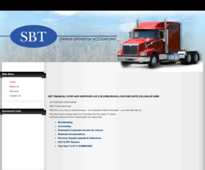 owneroperatorsaccounting.com: SBT Financial Corp 4455 Sheppard Ave E Scarborough, Ontario Suite 210 (416) 297-8300
Joomla! - the dynamic portal engine and content management system