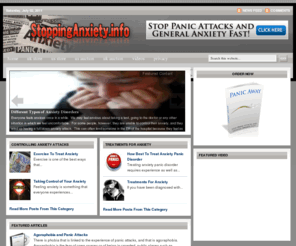 stoppinganxiety.info: Stopping Anxiety and Panic Attacks
Ways to stop social anxiety and panic attacks.  Best advice available to stop anxiety attacks for good.