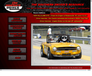 thesoutherndriver.com: WELCOME
Your site for southeastern sports car events, car shows, news, results, suppliers cars and parts!