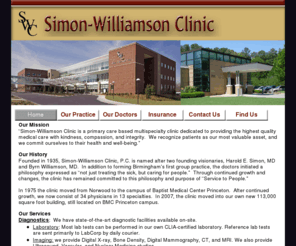 simonwilliamson.com: Home
A Primary Care Based Multispecialty Medical Clinic in Birmingham, Alabama. 
