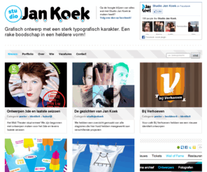 studiojankoek.com: Studio Jan Koek
Studio Jan Koek is een grafisch ontwerpstudio met een sterke voorliefde voor typografisch en illustratief ontwerp.