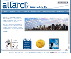 allardusa.com: Welcome to Allard USA
 Camp Scandinavia is one of the leading companies in the Nordic countries concerning appliances for orthopaedic rehabilitation