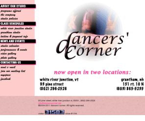 dancerscorner.net: dancers' corner
dancers' corner home page.