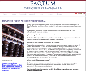 faqtum.es: Faqtum Valoración De Empresas  - La valoración de empresa más rápida y fiable!
Faqtum Valoración De Empresas  - La valoración de empresa más rápida y fiable!