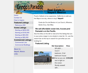 gringosparadise.com: Gringos Paradise  - Real Estate in Nayarit Mexico
