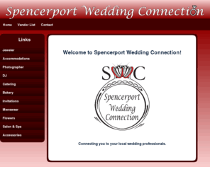 spencerportweddingconnection.com: Spencerport Wedding
Connection
Find all your local Spencerport wedding vendors in one simple location - Spencerport Wedding Connection, connecting you to your local wedding professionals