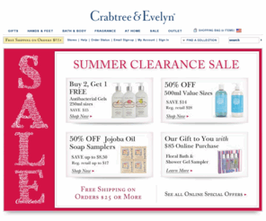 crabtree-evelyn.com: Skin Care Products Bath and Body | Natural Skin Care | Crabtree and Evelyn
Lose yourself in the wonderfully relaxing aromas of our restorative bath and body products. Whether it's rich, indulgent body butters, nourishing cleansers, or our intensive, award-winning hand lotions, our natural skin care products have all the essentials your body craves. See how our time-tested remedies and home comforts revitalize, while delivering a tranquil feeling of well-being.