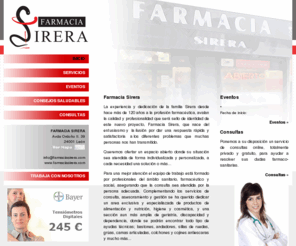 farmaciasirera.es: Farmacia Sirera, servicios farmacéuticos y sanitarios
Página web de la Farmacia Sirera en León