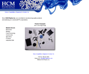 hcmplastics.com: HCM Plastics Inc. - Home
HCM Plastics Inc., Injection Molded Plastics, Plastic Injection Molding, Plastic Molders in Iowa, Plastic Molds