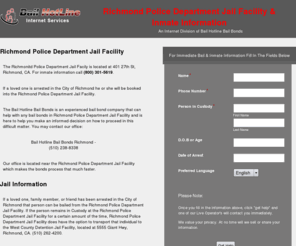 richmondcitypolicedepartment.com: Richmond Police Department Jail Facility & Inmate Information
Richmond Police Department Jail Facility Bail and Inmate Information 24 Hours A Day. Call The Bail Hotline at 510-238-8338.