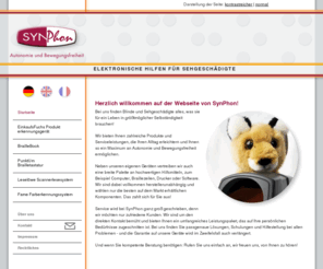 blindux.com: SynPhon
Webseite der SynPhon Elektronische Hilfen für Sehgeschädigte GmbH